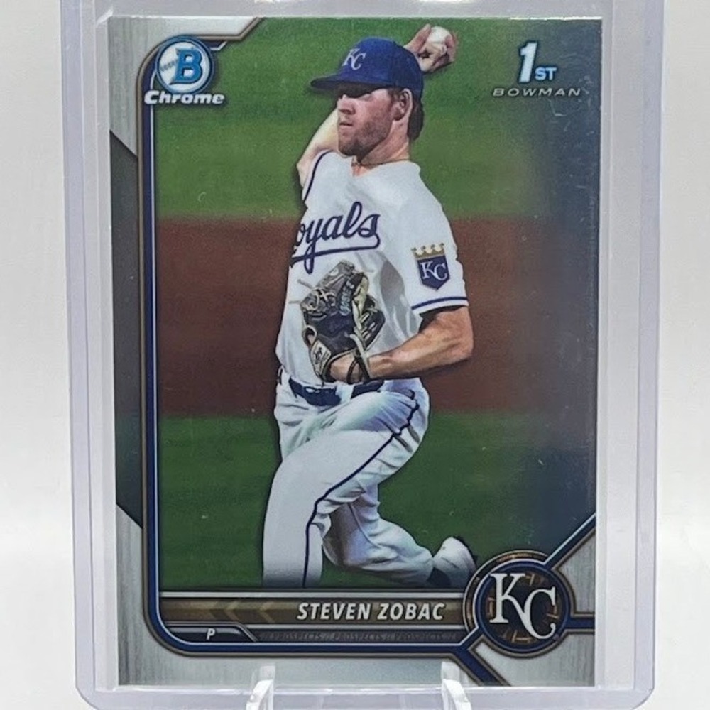 Steven Zobac 1st Bowman 2022 Bowman Chrome BCP-172 MLB Kansas City Royals